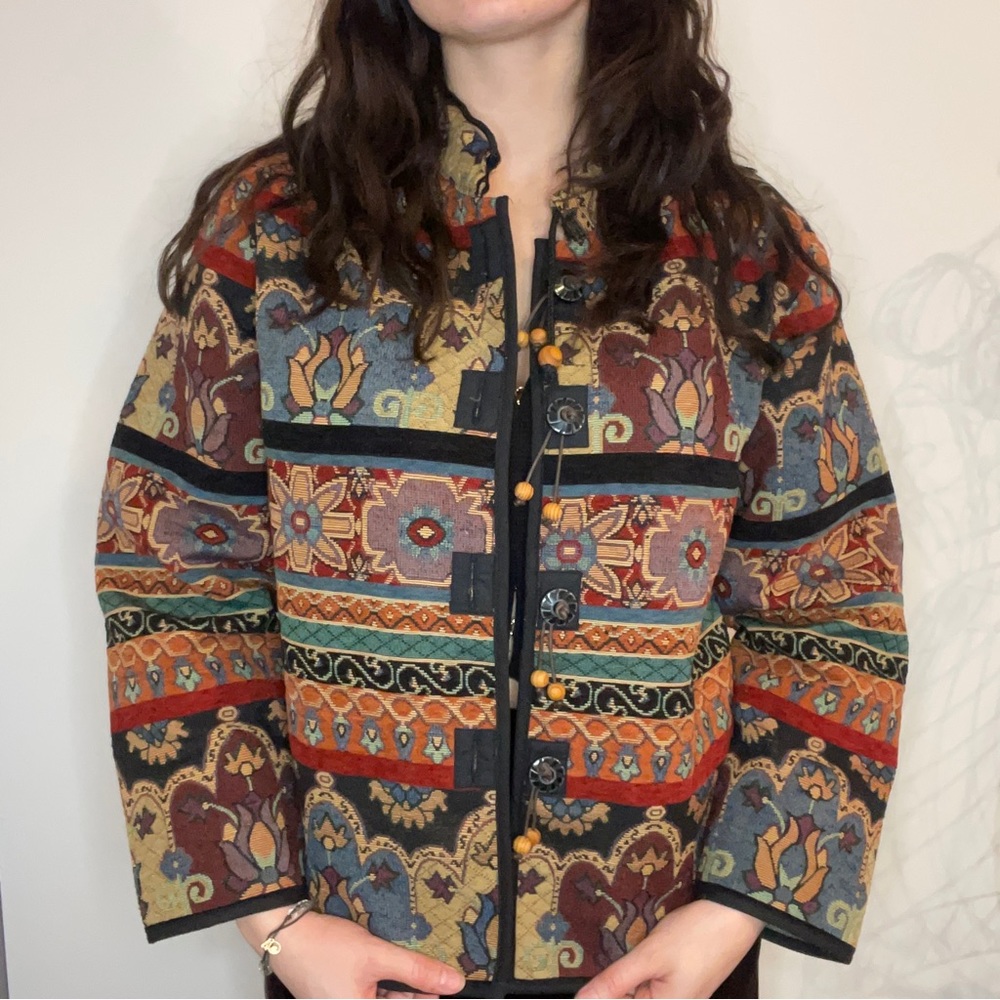 90’s funky Flashback boho tapestry jacket